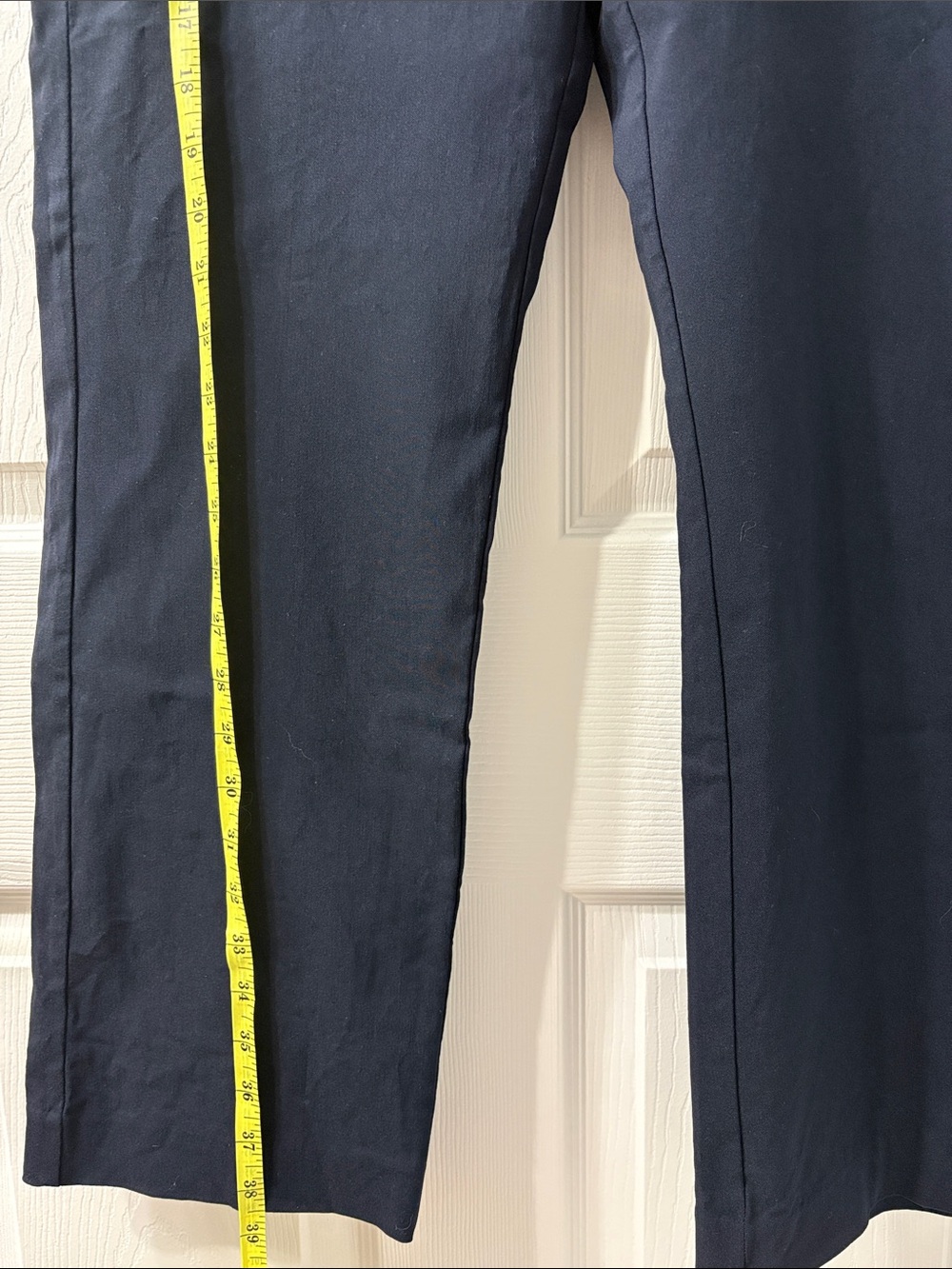 Mango Straight-Leg Navy Dress Pants - Picture 2 of 4